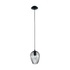 Eglo Pendelleuchte Newtown Stahl Schwarz | IP20 - Geeignet für 1x E27 
